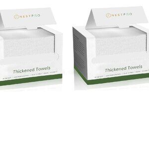 2 boxes Disposable Face Towels – 50-Count Makeup Remover Towels